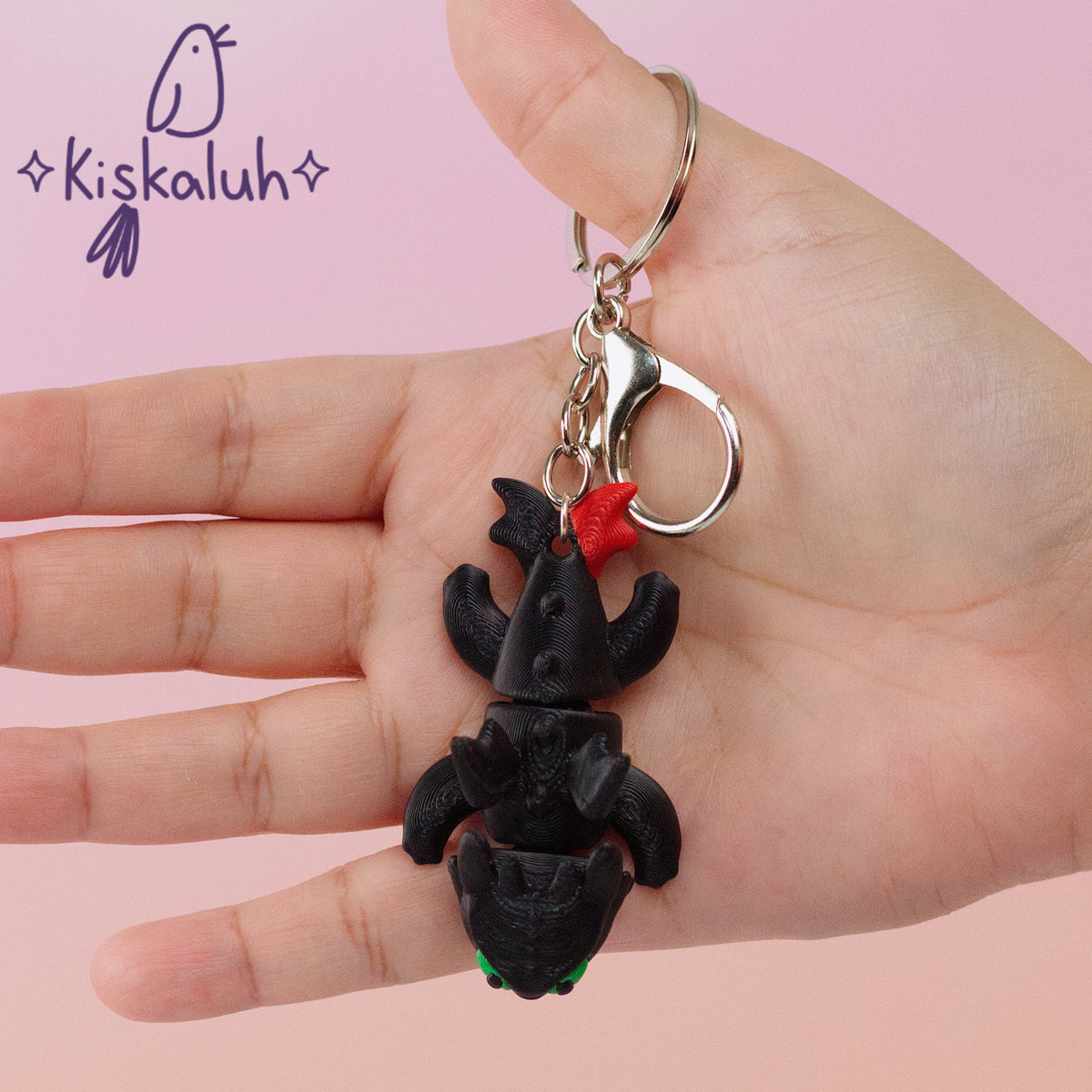 Dragón Chimuelo - Llavero Flexible 3D