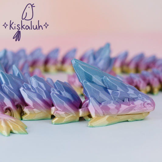 Dragon cristal, 3D flexible 65cm