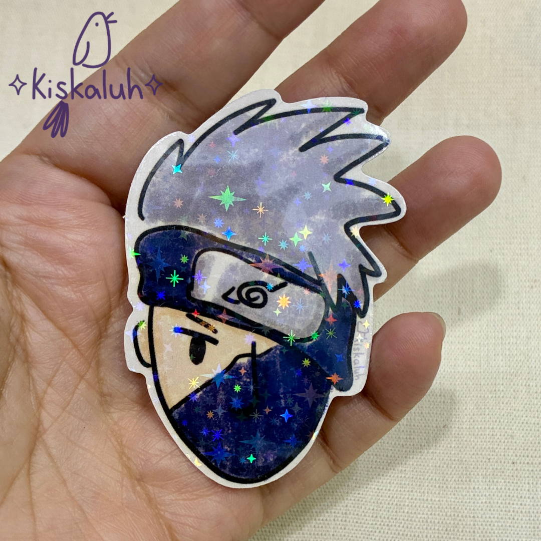 kakashi, Sticker vinil 7cm, Calcomanía pegatina