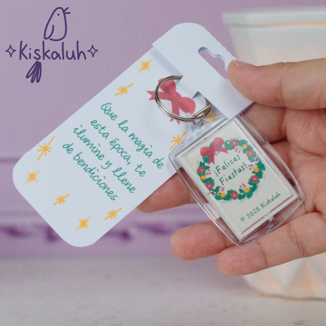 Stitch Jingle Bells - Llavero acrílico