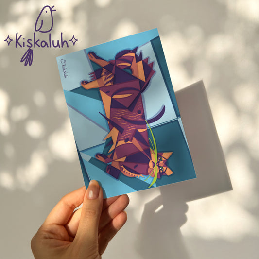 Mochi Cubista - Print Postal A6 / 10x15cm / 4x6 pulg.