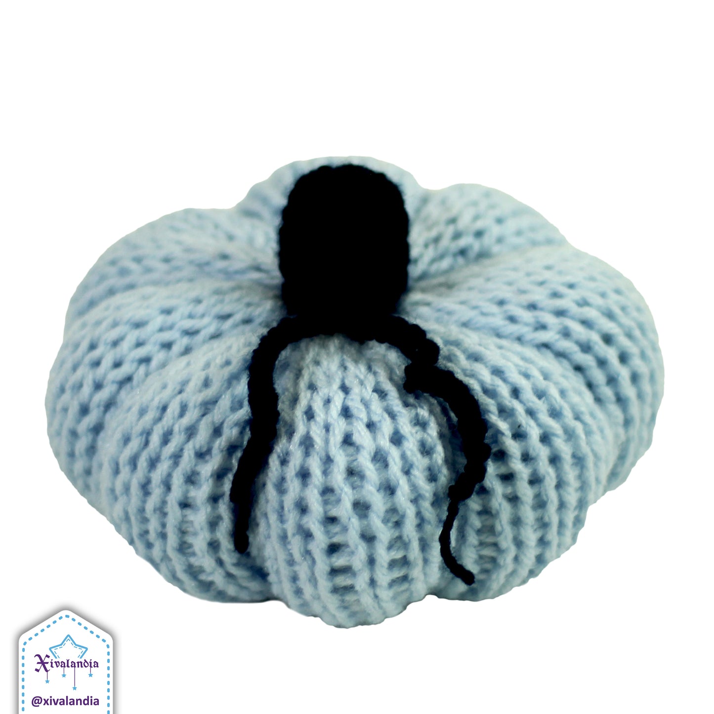 Peluche calabaza decorativa, 14cm, tejido artesanal