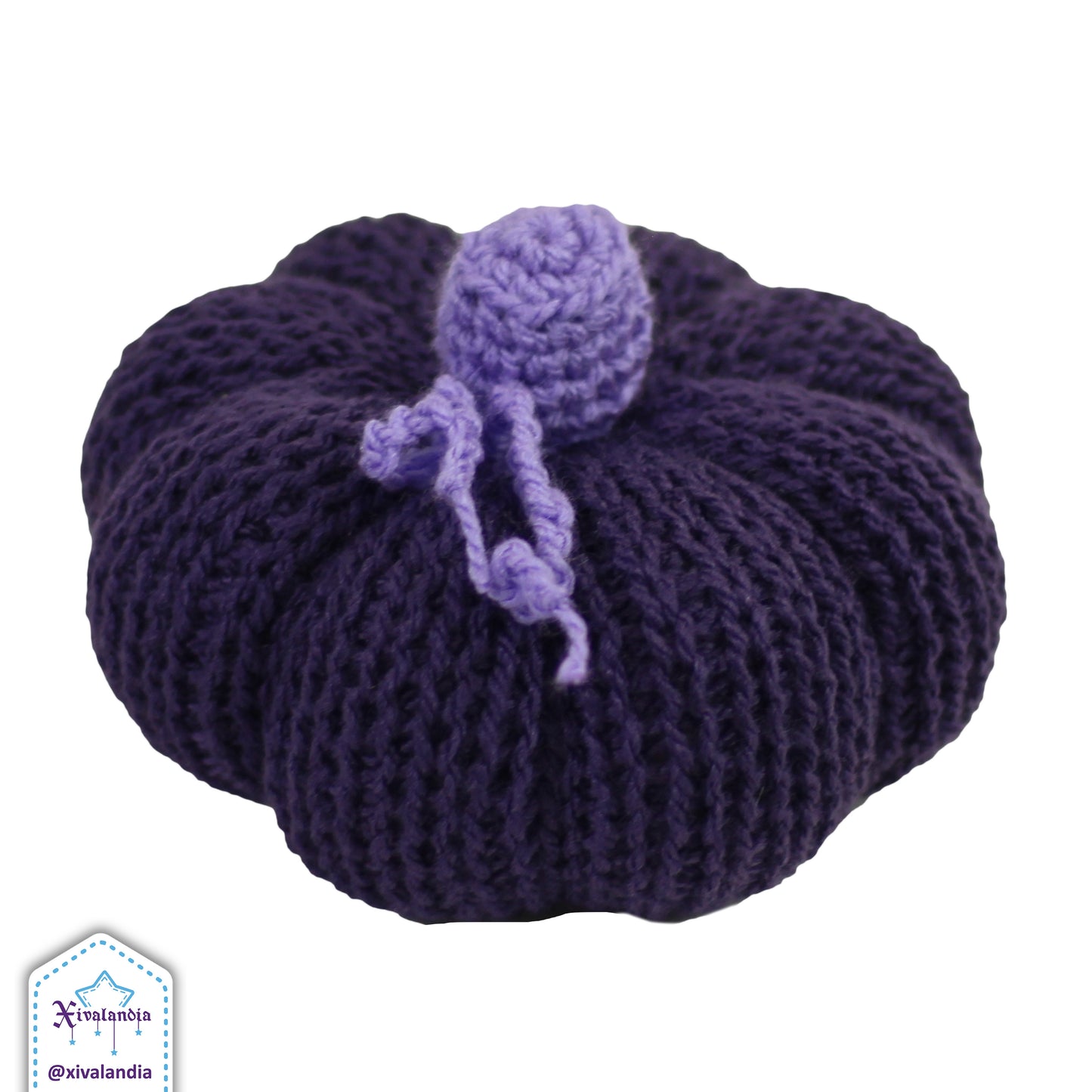 Peluche calabaza decorativa, 14cm, tejido artesanal