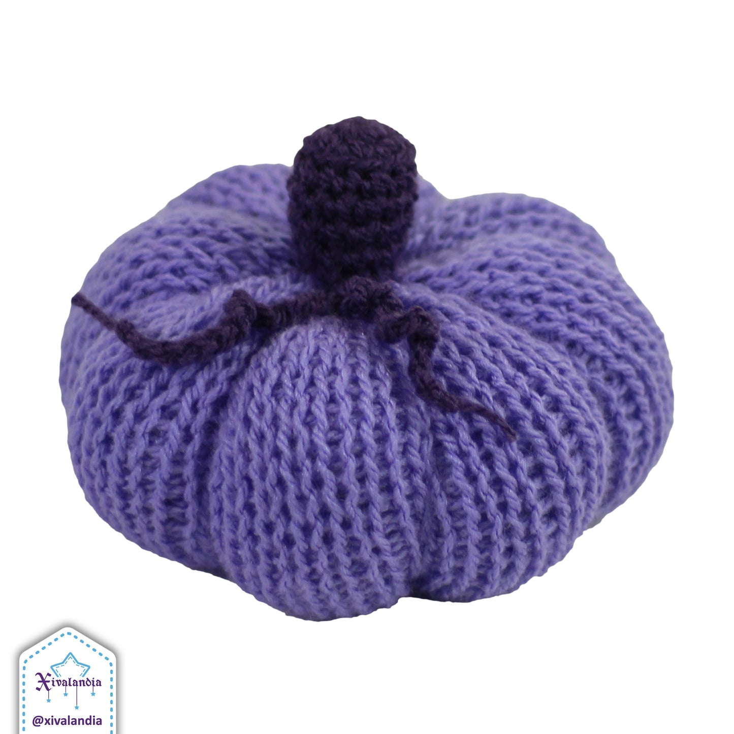 Peluche calabaza decorativa, 14cm, tejido artesanal