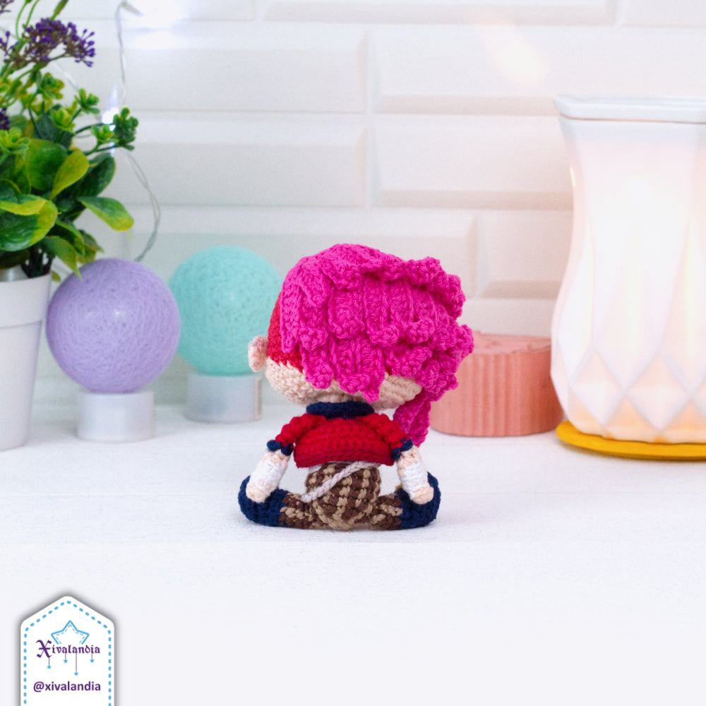 Vi crochet doll, 10 cm/4 in, handmade amigurumi plush, LOL