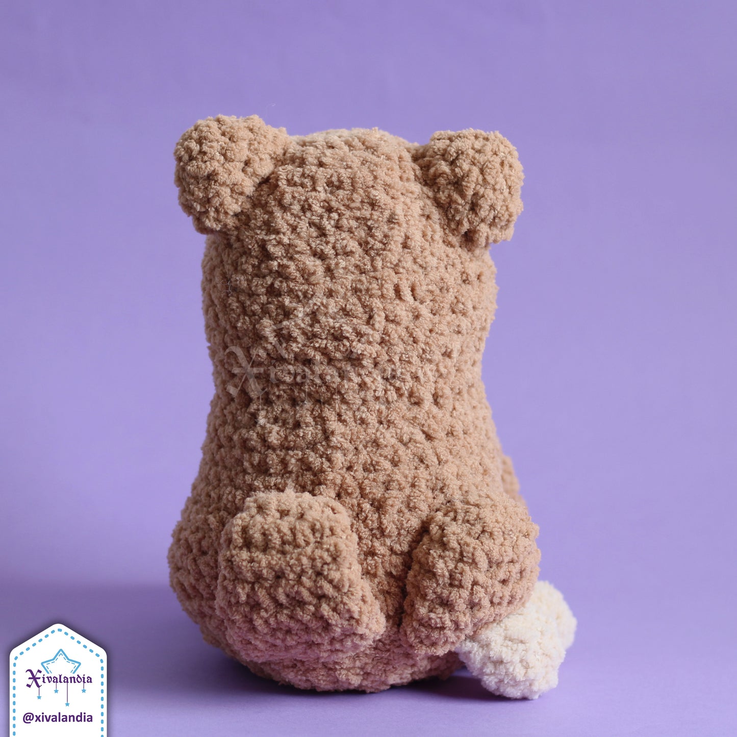 Dog Cheems meme crochet plush, shiba inu - 8 in/20cm - soft yarn amigurumi