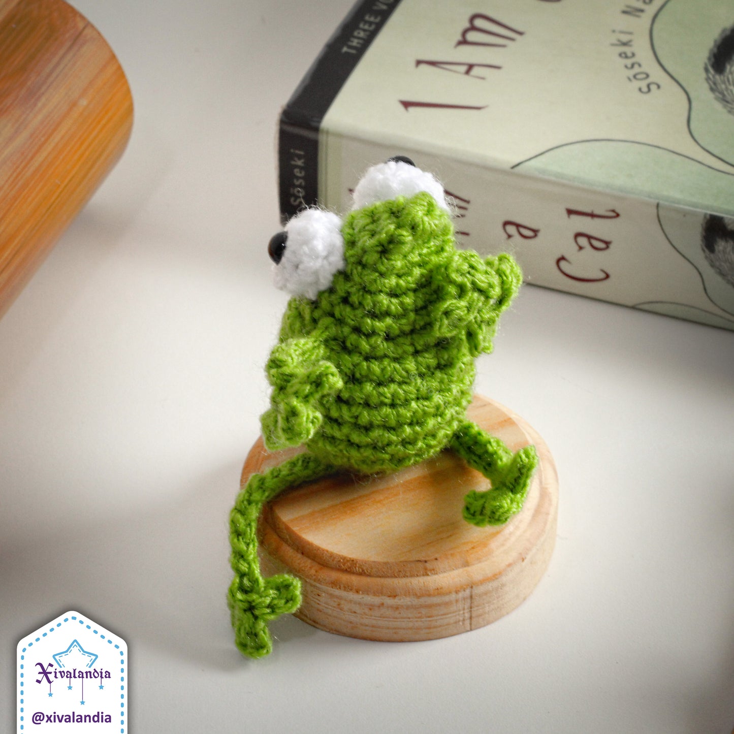 Peluche mini rana 8cm, ranita, tejido crochet artesanal, amigurumi