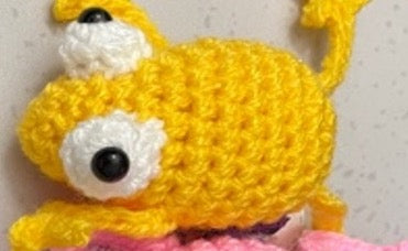 Peluche mini rana 8cm, ranita, tejido crochet artesanal, amigurumi