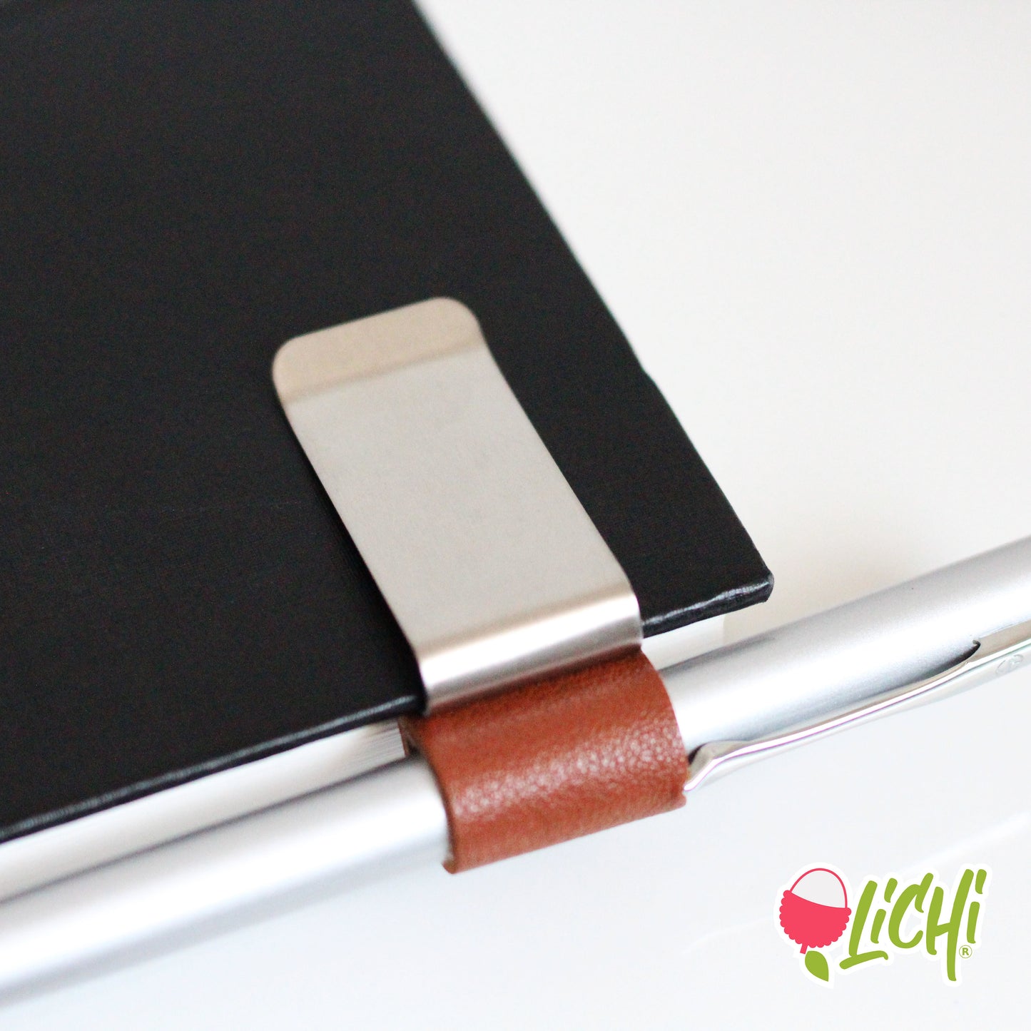 Metal clip, pen holder for notebook