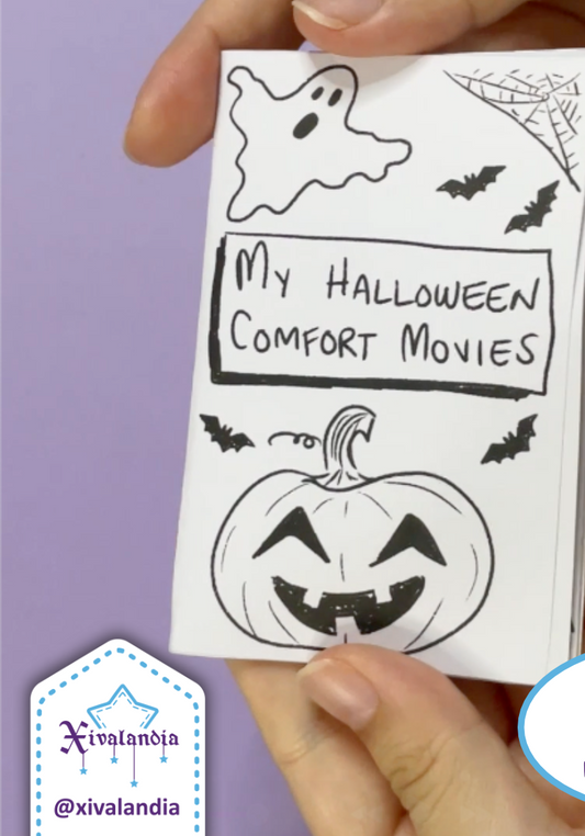 My Halloween Comfort Movies, Mini Zine, Inglés