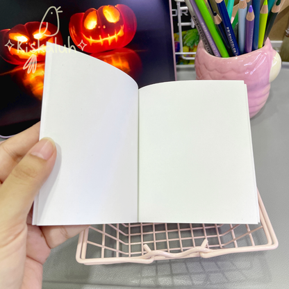 Pastel vintage con cerezas, Libreta de bolsillo artesanal, 10x12 cm /3.9x4.7 in