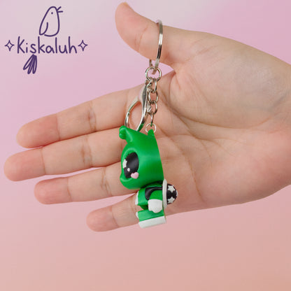 alien verde, Llavero flexible, bag charm