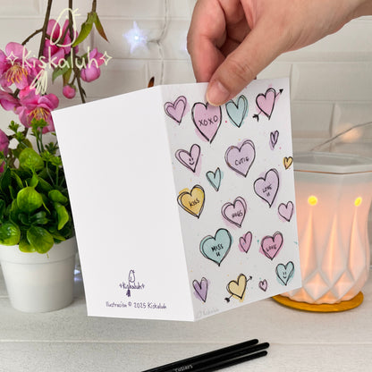 Corazones - Tarjeta de felicitación - 10x15cm / 4x6 pulg.