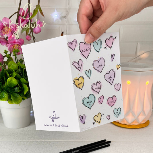 Corazones - Tarjeta de felicitación - 10x15cm / 4x6 pulg.