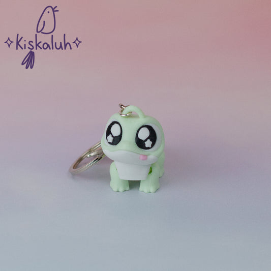 gecko , Llavero flexible, bag charm