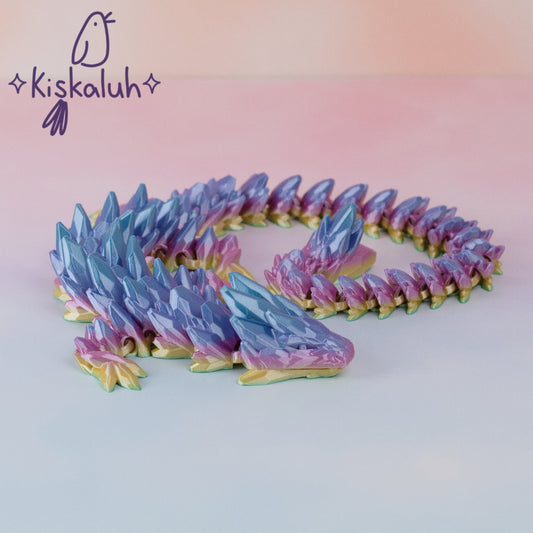 Crystal dragon, 3D flexible 65cm
