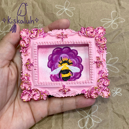 Cuadro mini $200, varios dibujos, arte original pintado a mano, 9x7.5cm / 3.5x3 in