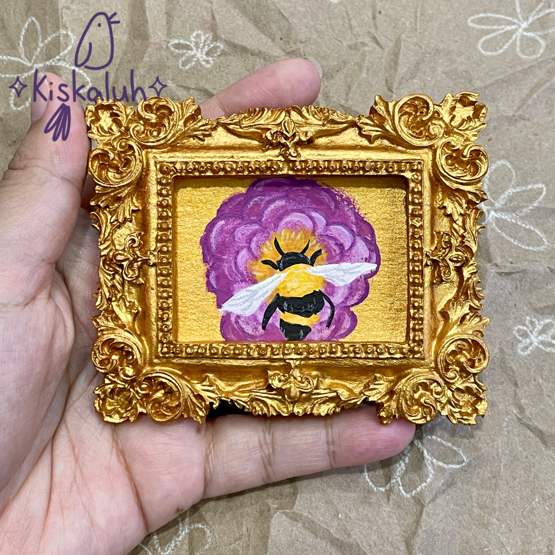 Cuadro mini $200, varios dibujos, arte original pintado a mano, 9x7.5cm / 3.5x3 in