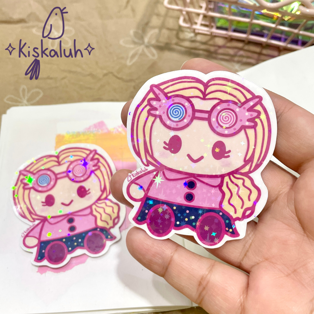 Luna witch, Vinyl Sticker 7cm / 2.75 in, HP Decal Sticker