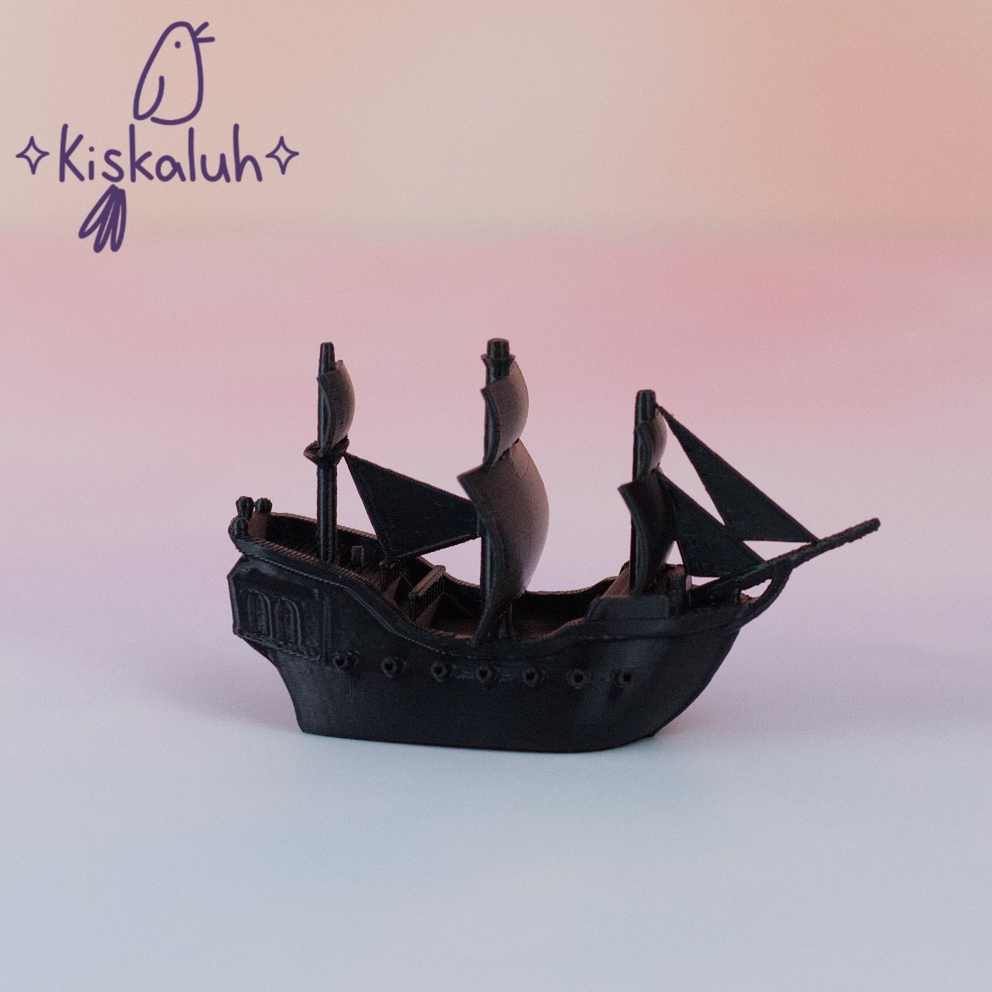 perla negra y el kraken, figura decorativa