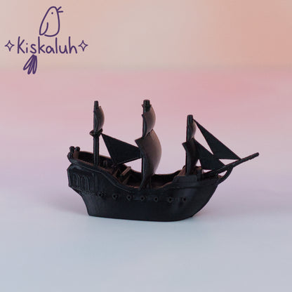 perla negra y el kraken, figura decorativa