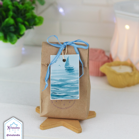 Velero - 5 Etiquetas para regalo, Gift Tags