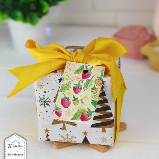 Fresas - 5 Etiquetas para regalo, Gift Tags