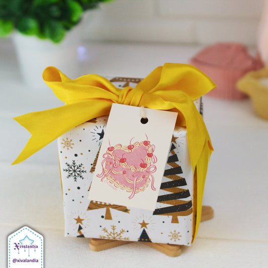 Pastel vintage - 5 Etiquetas para regalo, Gift Tags