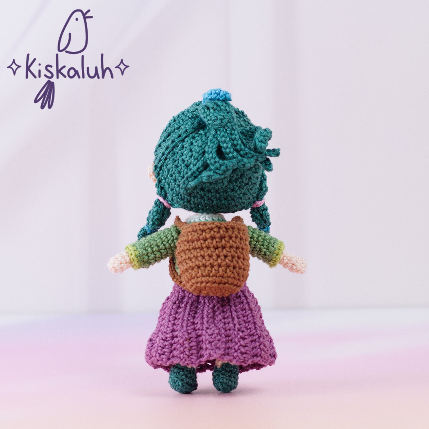 Maomao crochet doll, 19 cm/7.5 in, handmade amigurumi plush, Apothecary Diaries