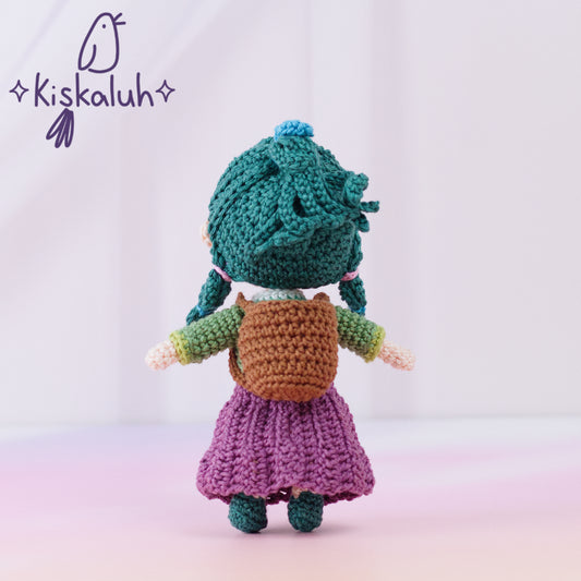 Maomao crochet doll, 19 cm/7.5 in, handmade amigurumi plush, Apothecary Diaries