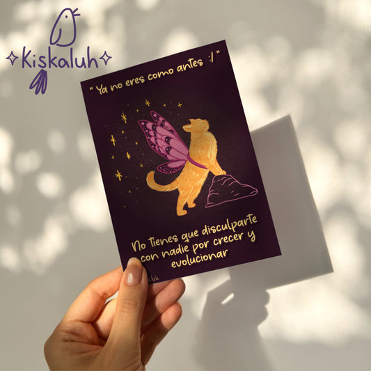 Gato mariposa - Print Postal A6 / 10x15cm / 4x6 pulg.