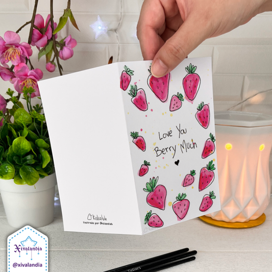 Love You Berry Much - Greeting Card - 10x15cm / 4x6 in.