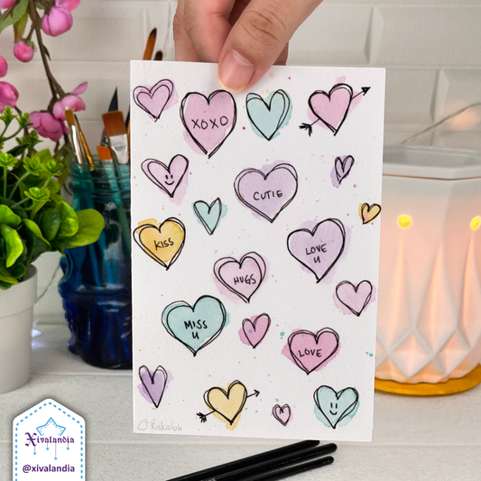Hearts - Greeting Card - 10x15cm / 4x6 in.
