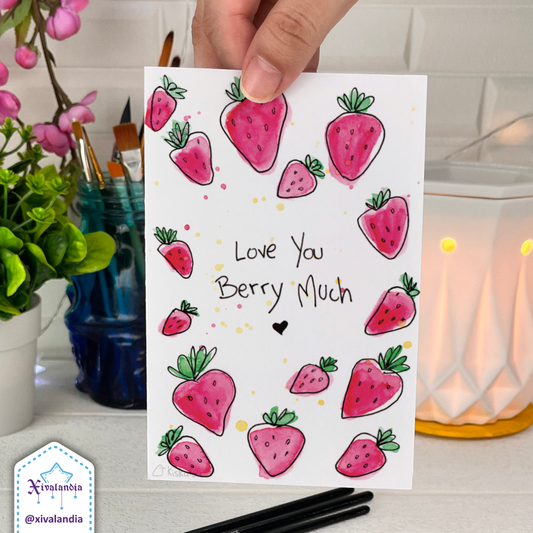 Love You Berry Much - Greeting Card - 10x15cm / 4x6 in.