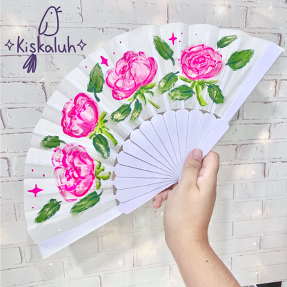 Abanico Pintado a Mano, varios diseños