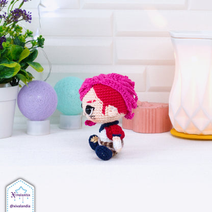 Vi crochet doll, 10 cm/4 in, handmade amigurumi plush, LOL