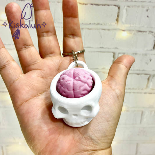 Craneo clicker, llavero fidget