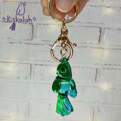 pez betta, Llavero flexible, bag charm