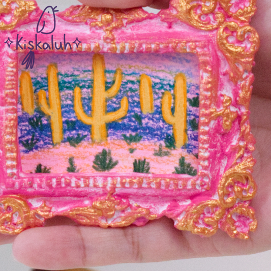 Cuadro mini $200, varios dibujos, arte original pintado a mano, 9x7.5cm / 3.5x3 in
