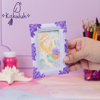 Cuadro mini $300, varios dibujos, arte original pintado a mano, 12x9cm / 5x3.5 in
