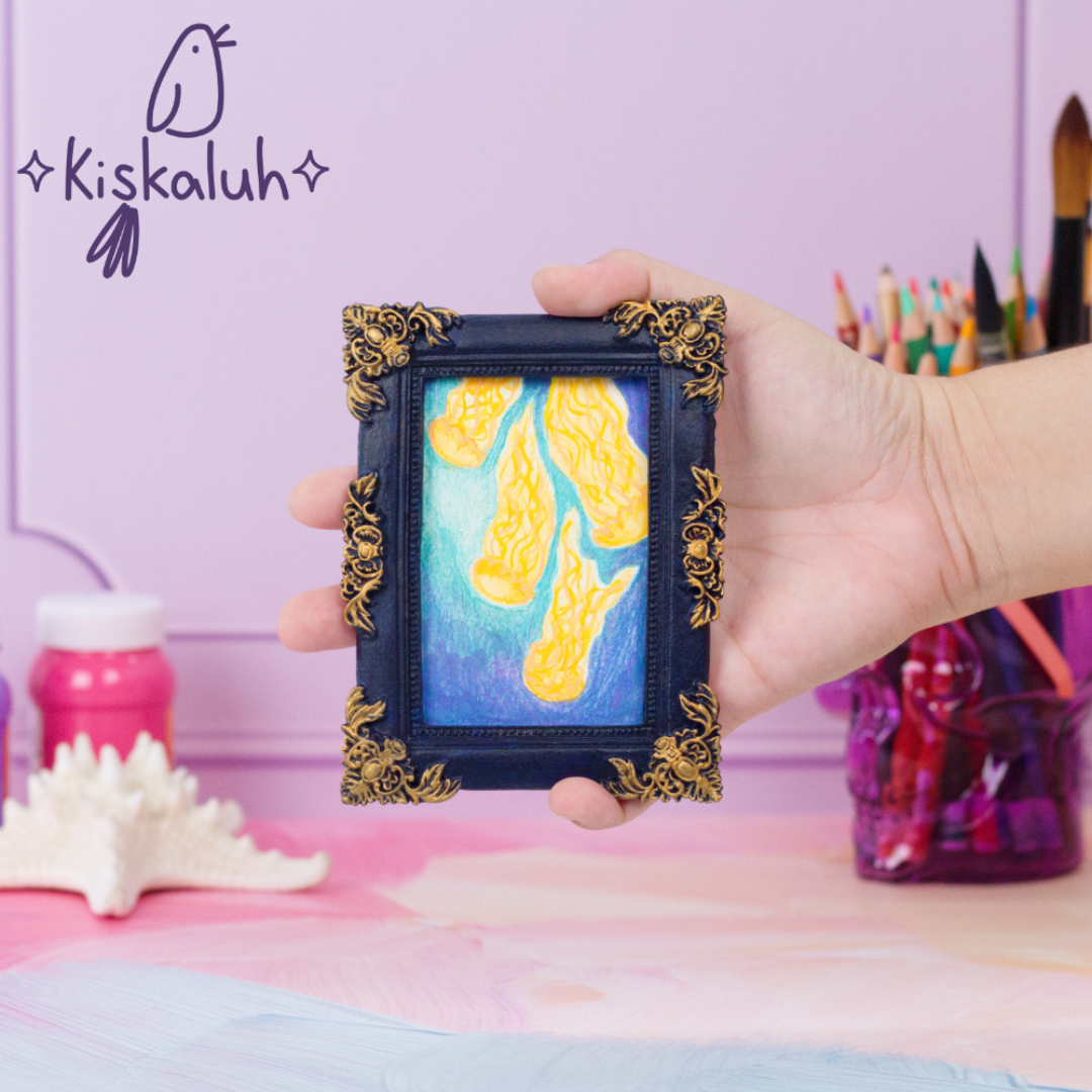 Cuadro mini $300, varios dibujos, arte original pintado a mano, 12x9cm / 5x3.5 in