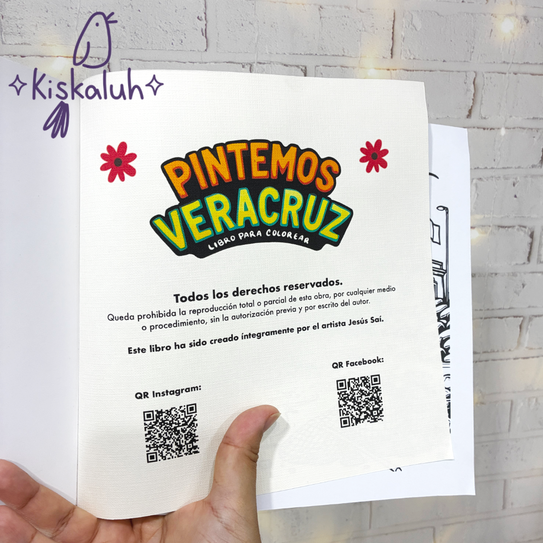 Pintemos Veracruz, Libro para colorear, Jesús Saí