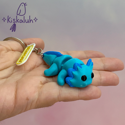 Ajolote Kawaii - Llavero Articulado 3D