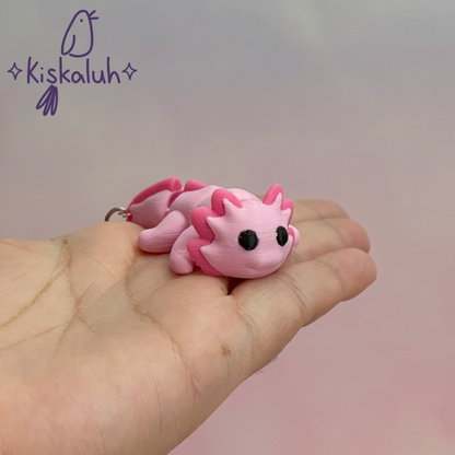 Ajolote Kawaii - Llavero Articulado 3D