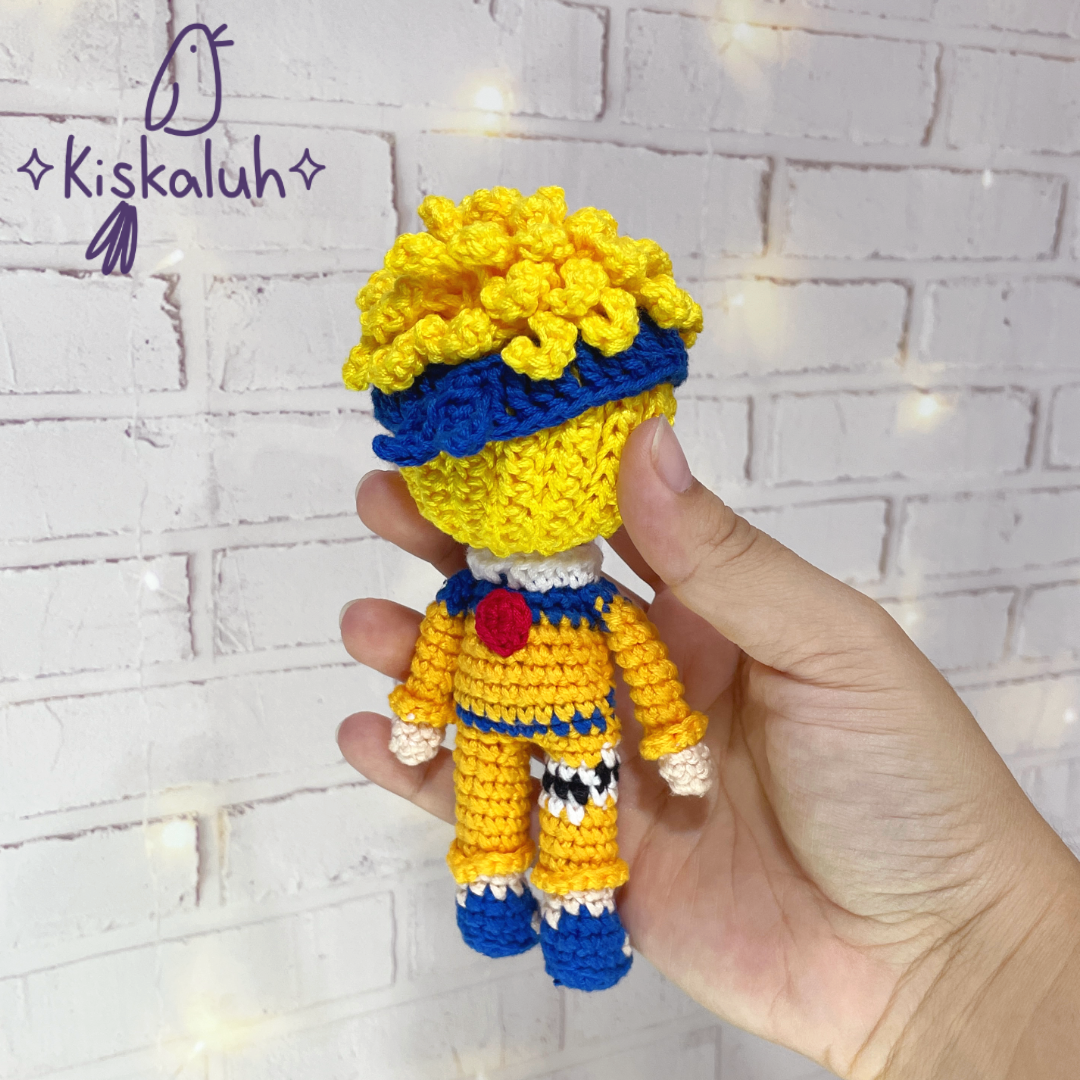 Naruto, Muñeco tejido crochet artesanal, amigurumi