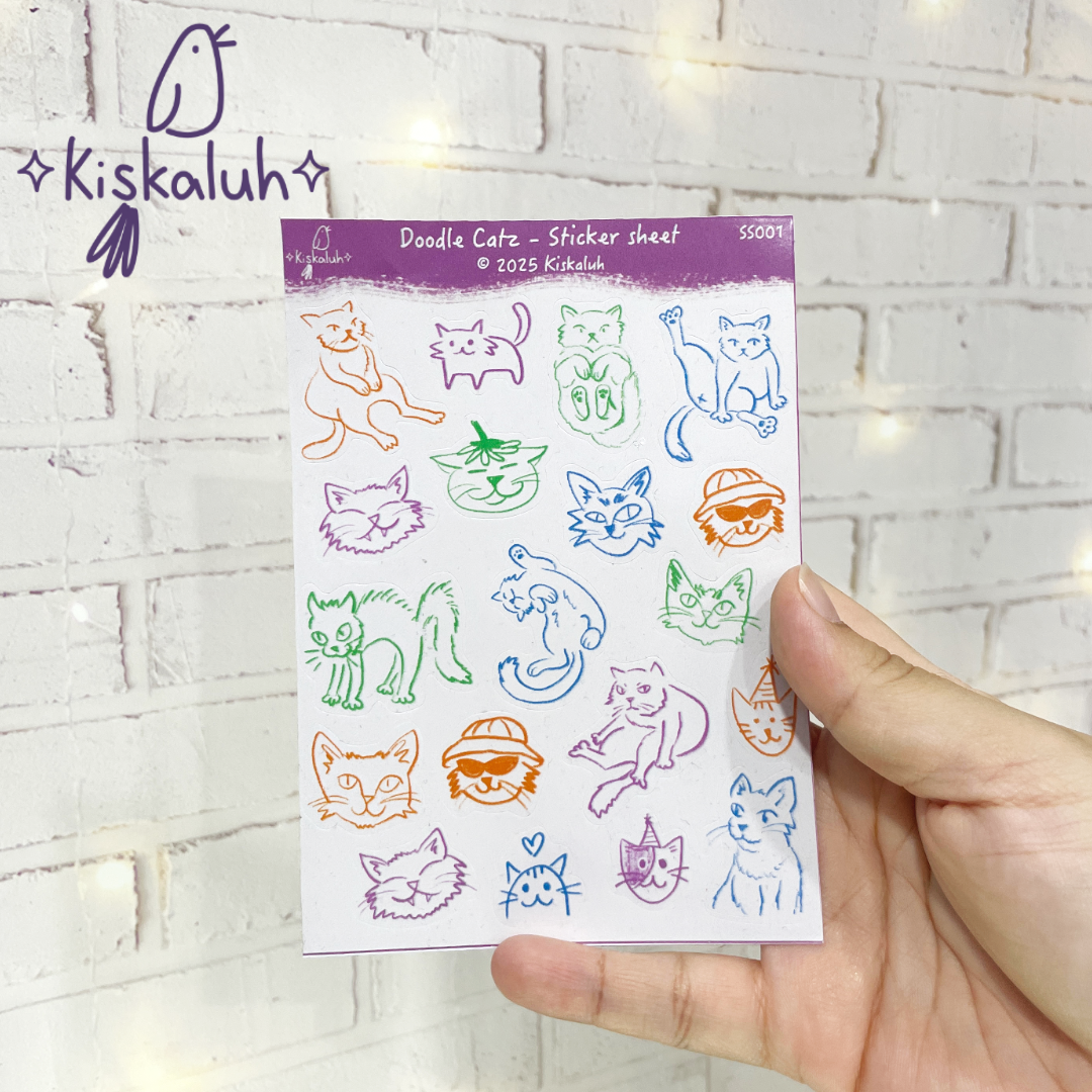 doodle catz, Sticker sheet