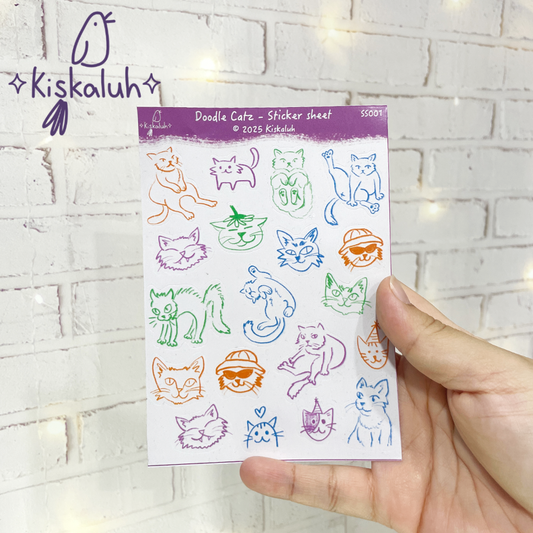 doodle catz, Sticker sheet