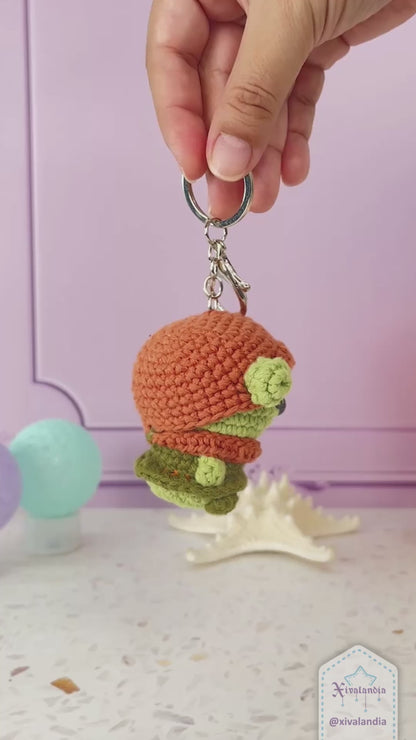 Llavero Fiona de peluche, Shrek bag charm, 7cm/2.5 pulg, tejido crochet artesanal, amigurumi