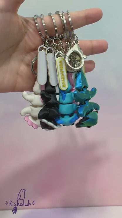 Ajolote Kawaii - Llavero Articulado 3D