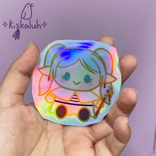 Frieren, Sticker vinil 7cm, Calcomanía pegatina